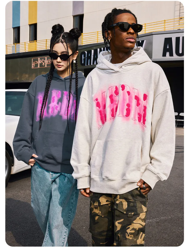 MR. ENJOY DA MONEY  |Unisex Street Style Long Sleeves Oversized Logo Hoodies