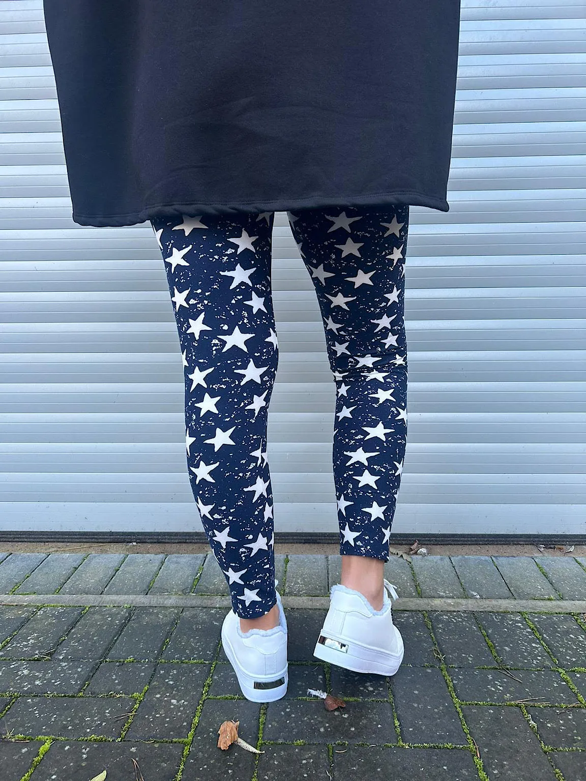 Navy Multi Star Print Leggings