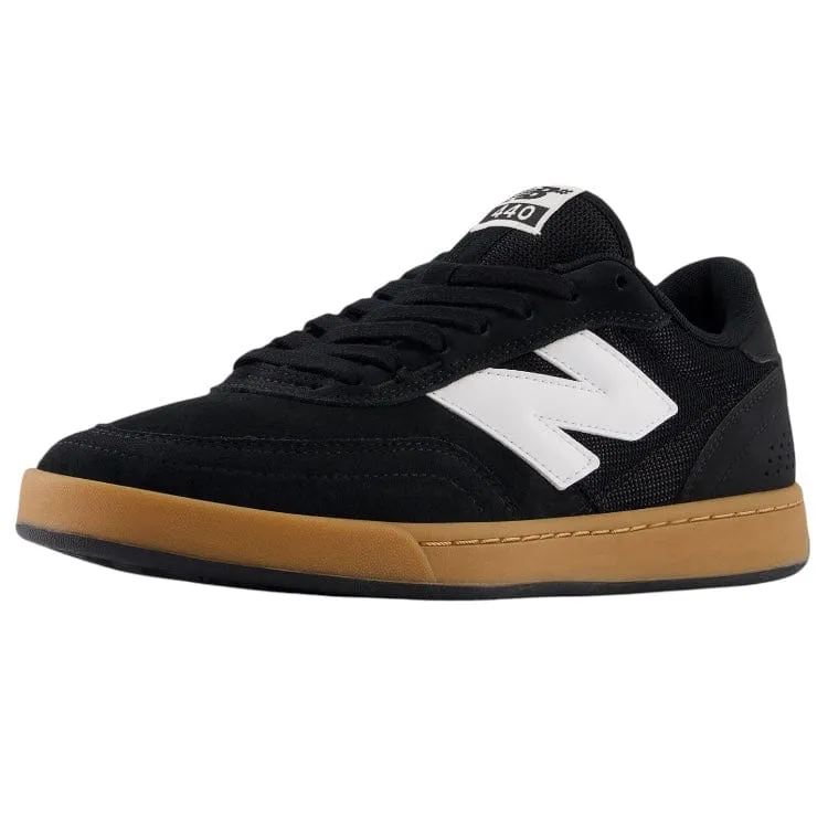 New Balance Numeric 440 V2 Suede Shoes Black/White/Gum