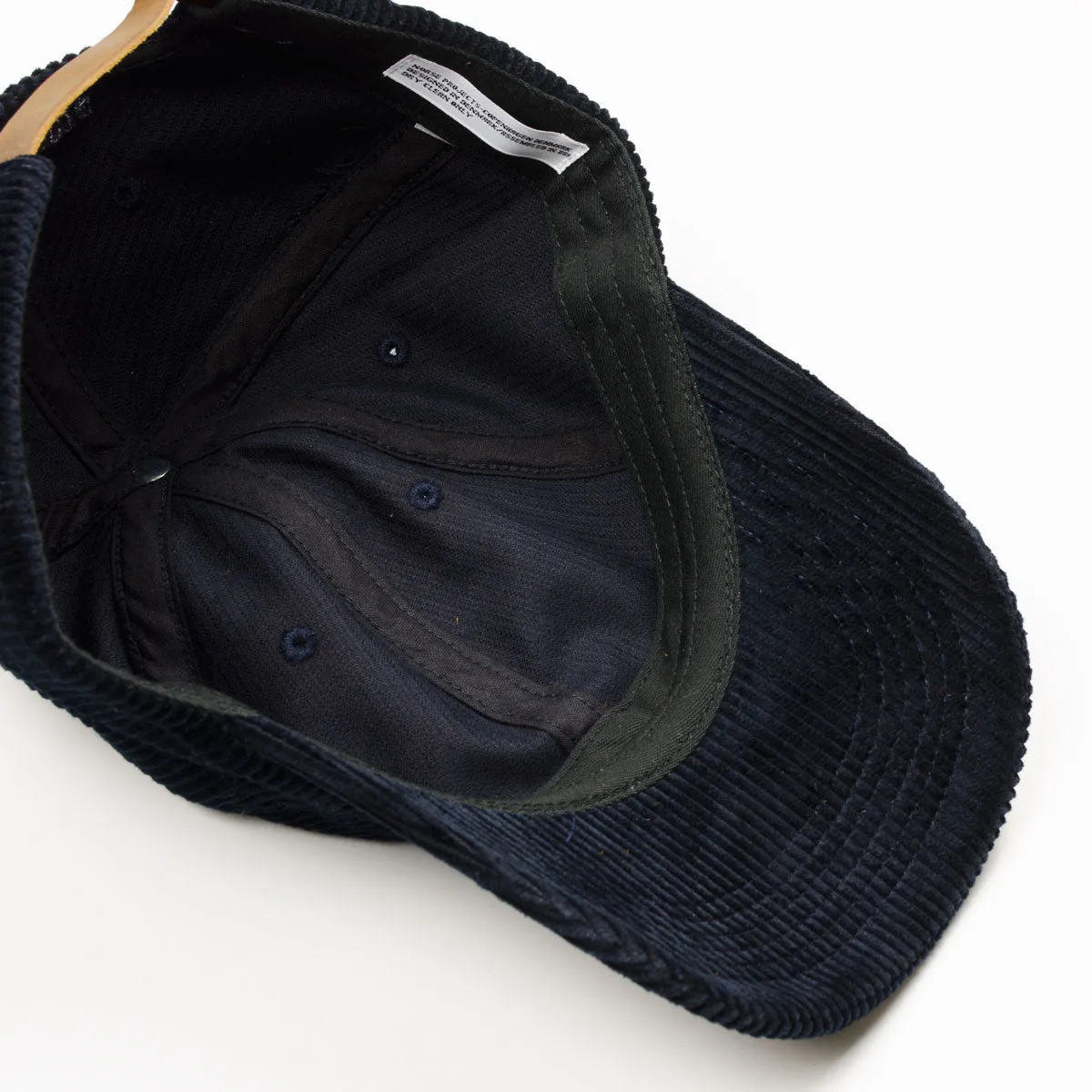 Norse Projects - 8 Wale Cord Sports Cap - Dark Navy