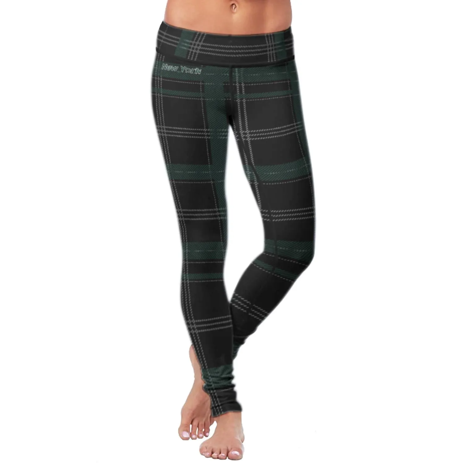 NY JET Plaid FB Leggings