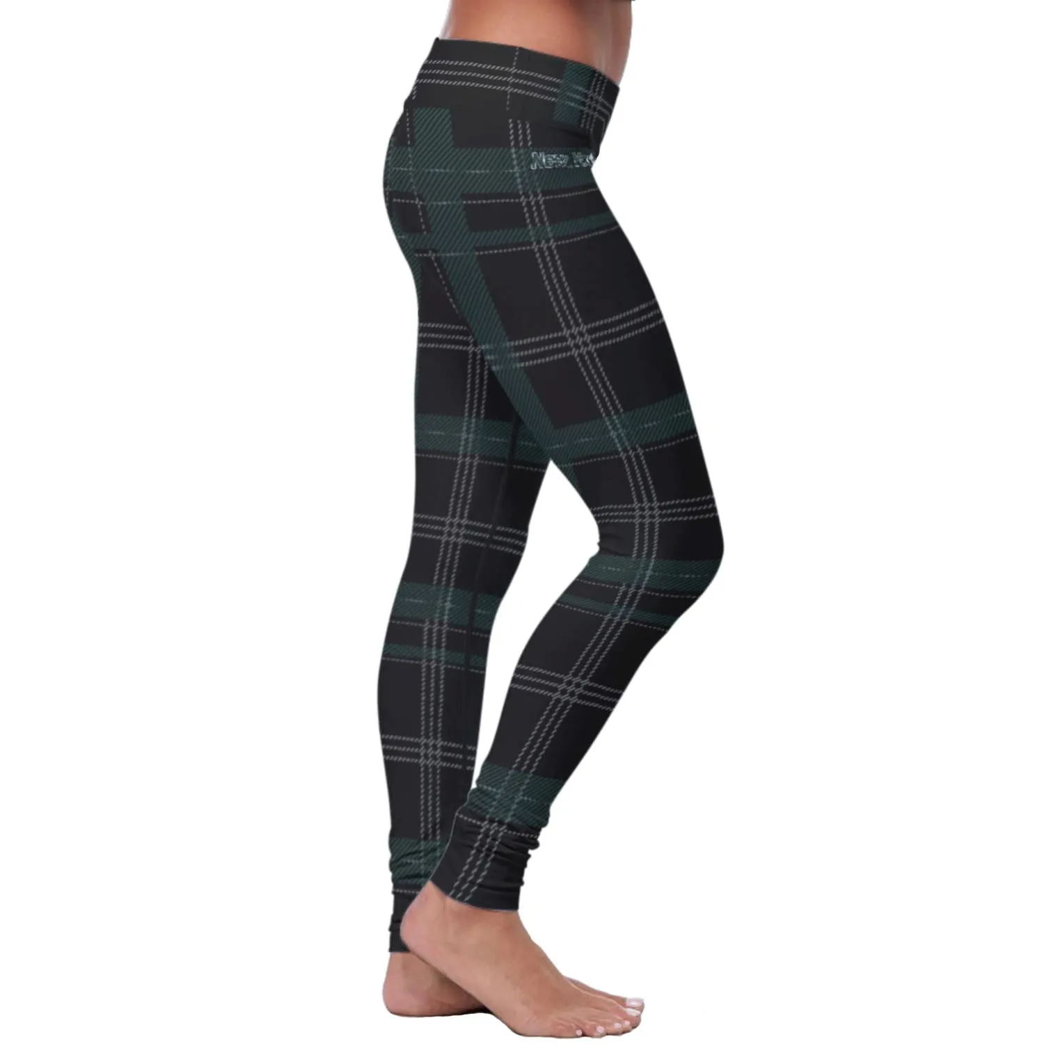 NY JET Plaid FB Leggings