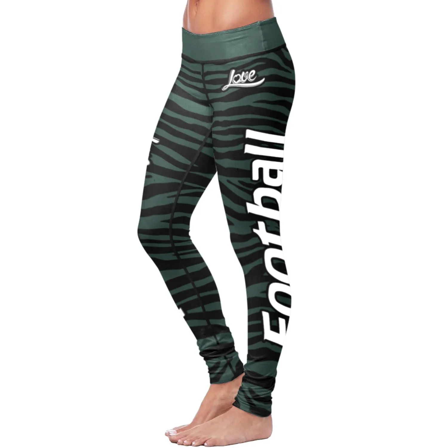 NY JET Striped FB Leggings