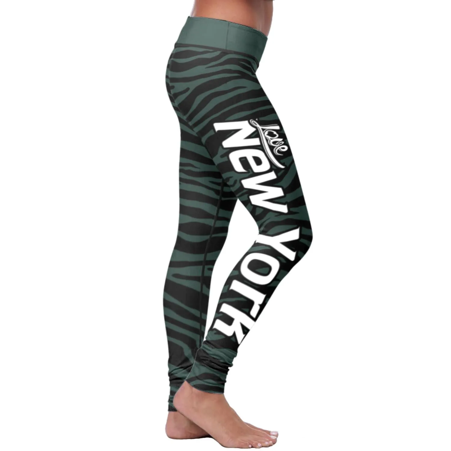 NY JET Striped FB Leggings