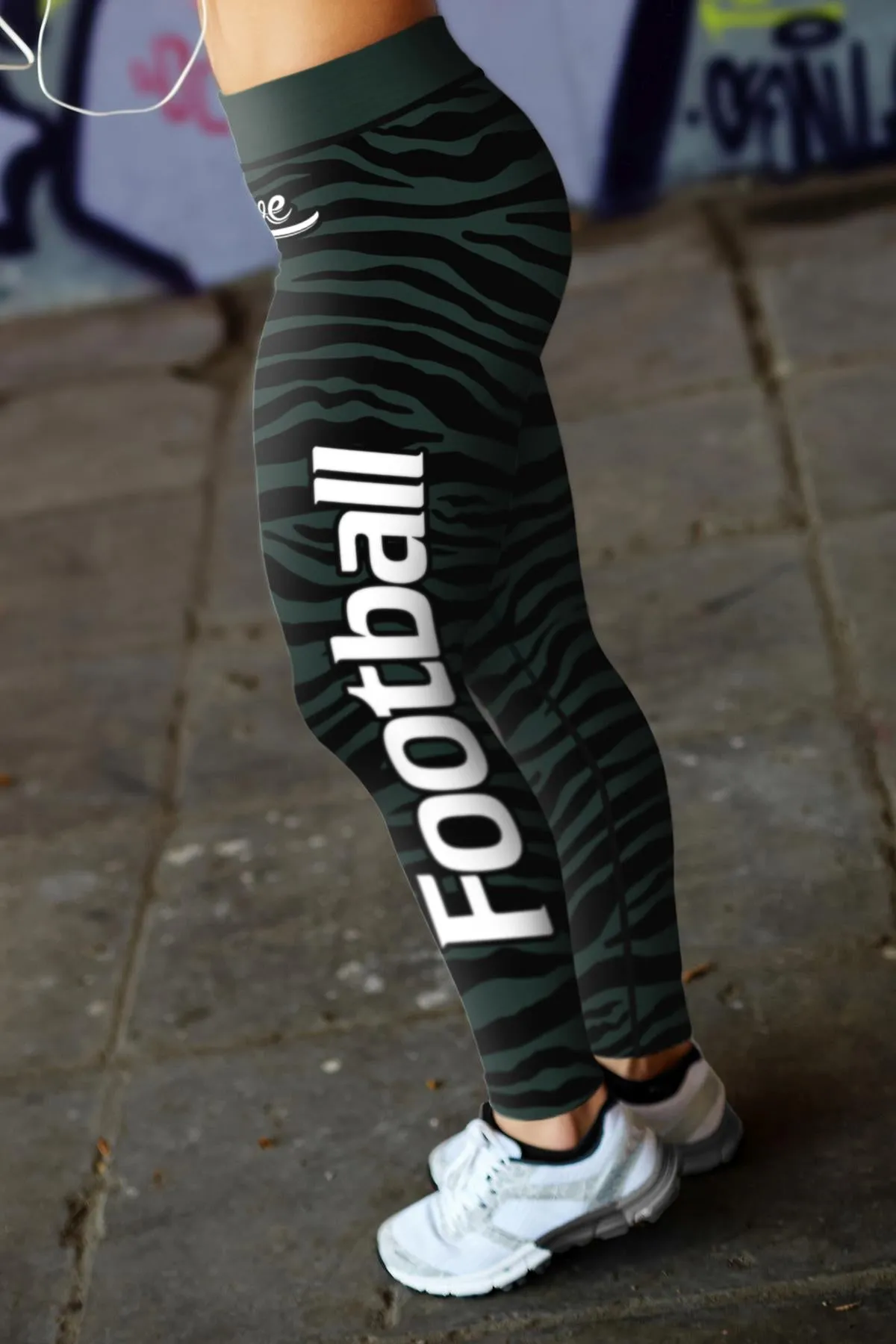 NY JET Striped FB Leggings