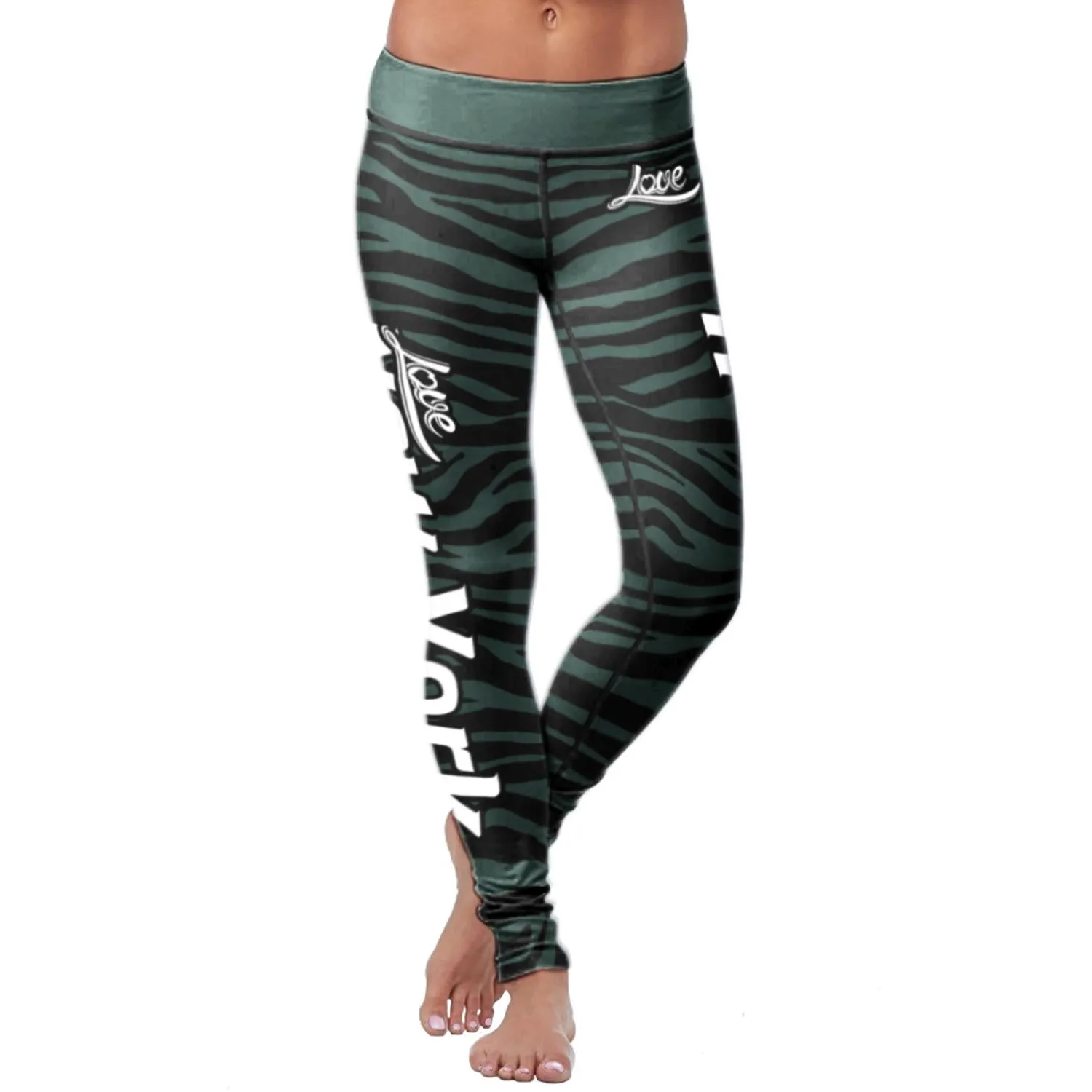 NY JET Striped FB Leggings