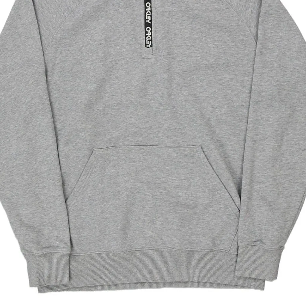 Oakley Hoodie - XL Grey Cotton Blend