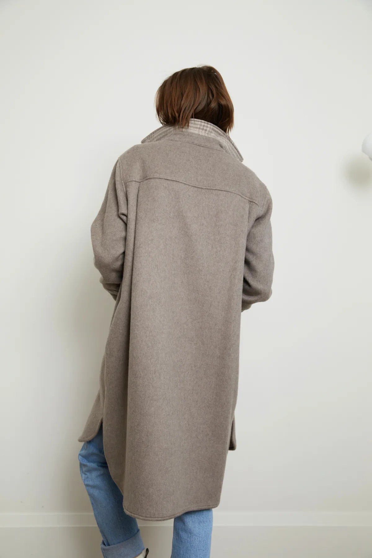 Oversized Cottage Coat - Oatmeal