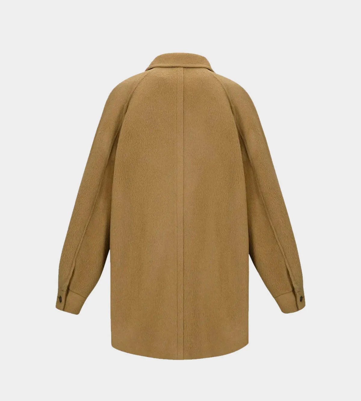 Oversized Pea Coat - Brown