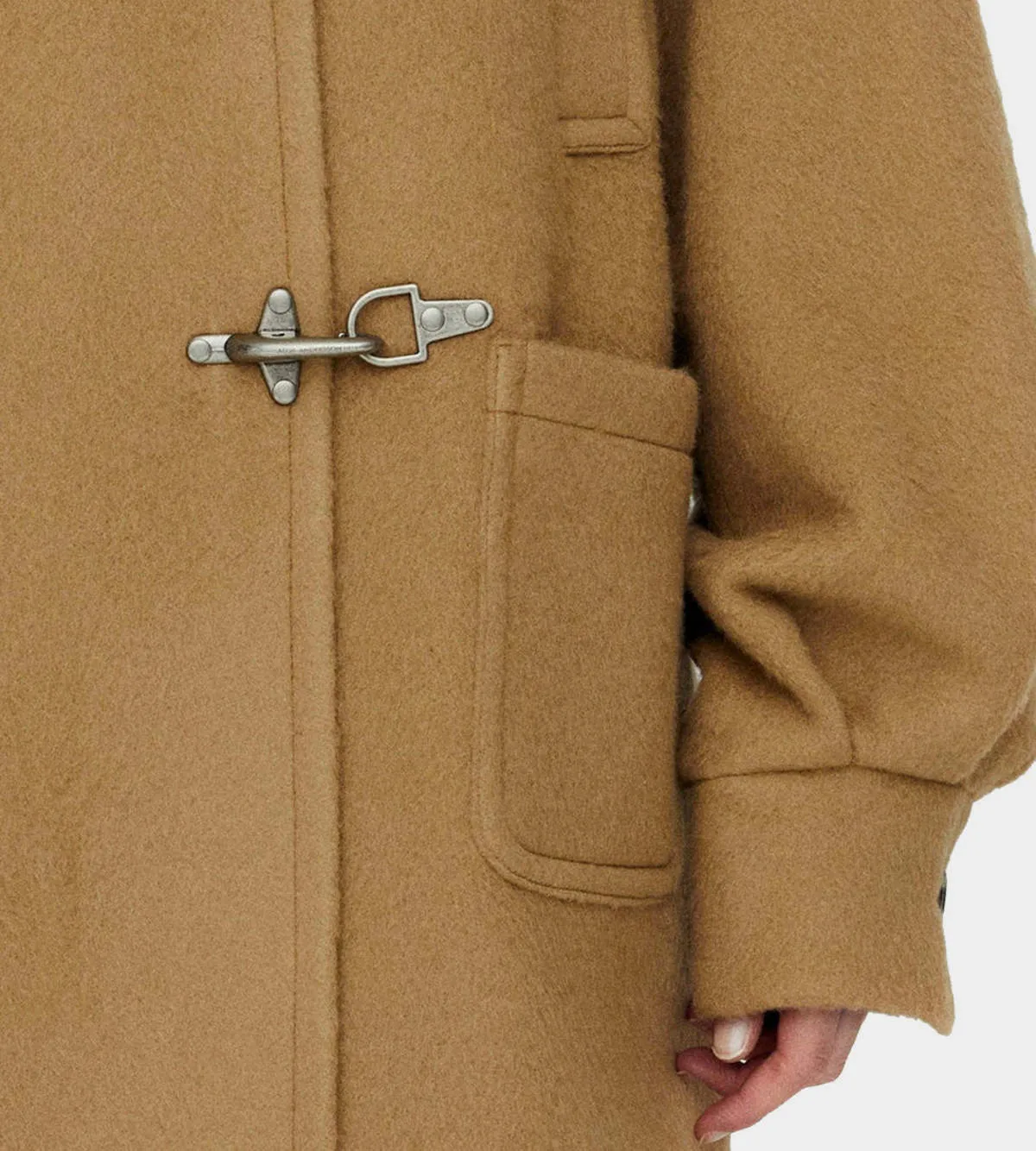 Oversized Pea Coat - Brown