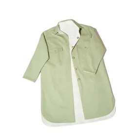 Oversized Reversible Cottage Coat - Sage