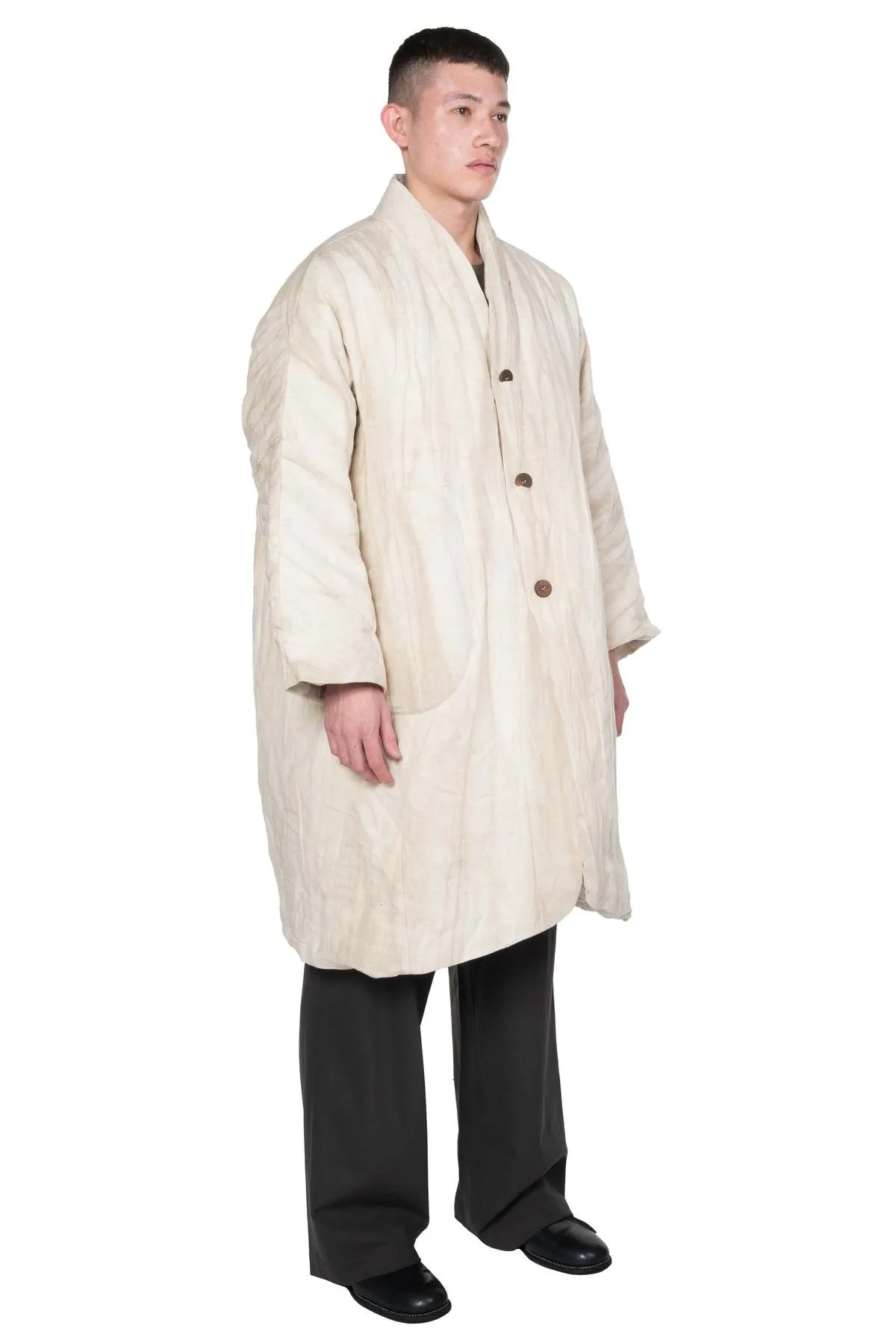 Padded Coat - Ivory White