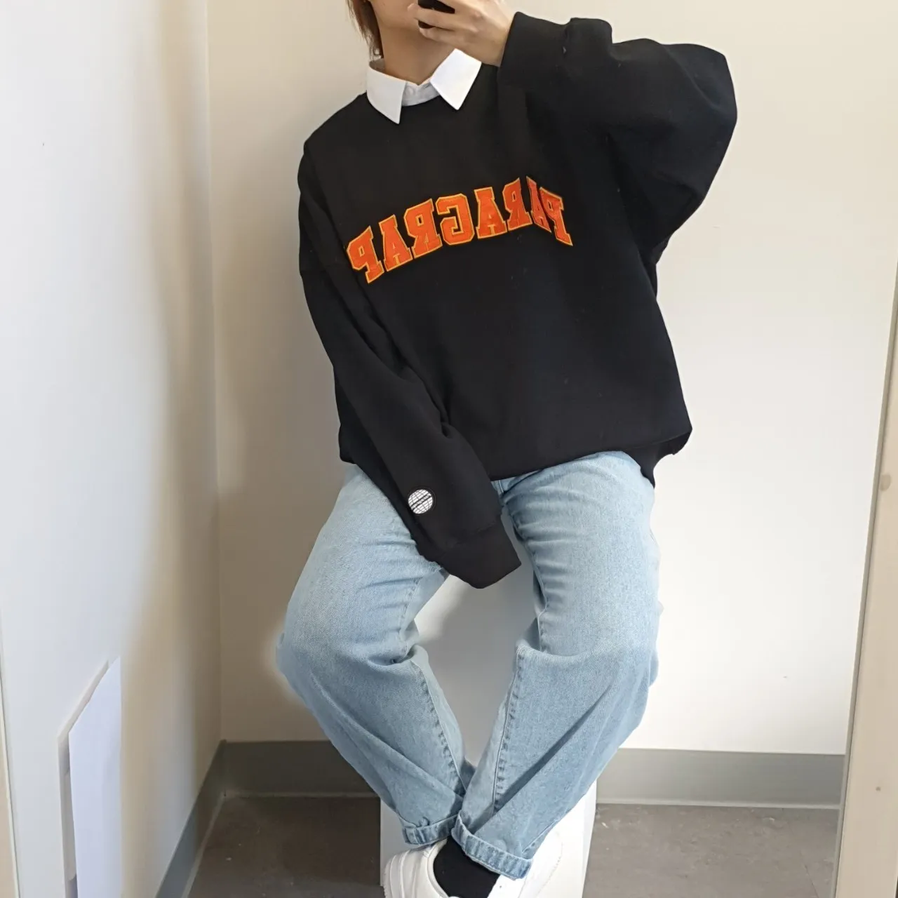 Paragraph  |Unisex Street Style Long Sleeves Cotton Oversized