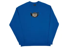 Pass~Port Tea-Pot Embroidery Sweater - Royal Blue