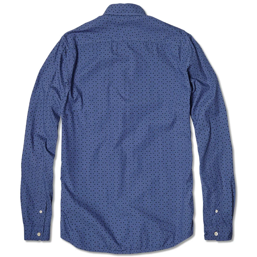 Paul Smith Geoprinted Button Down ShirtBlue