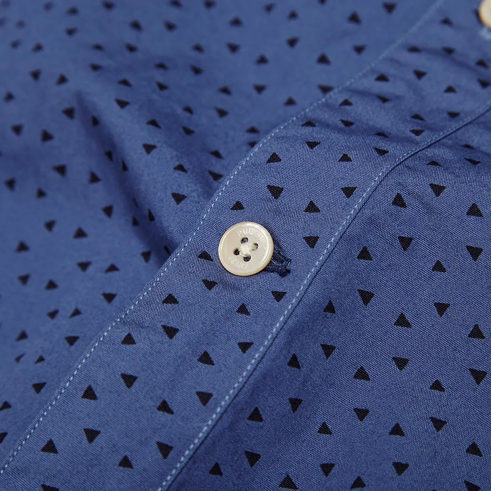 Paul Smith Geoprinted Button Down ShirtBlue