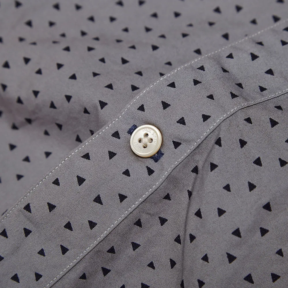 Paul Smith Geoprinted Button Down ShirtGrey