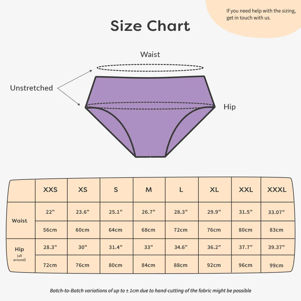 Period Underwear (Lilac) Starter Pack and 2 pack Flow Lock Cloth Pads