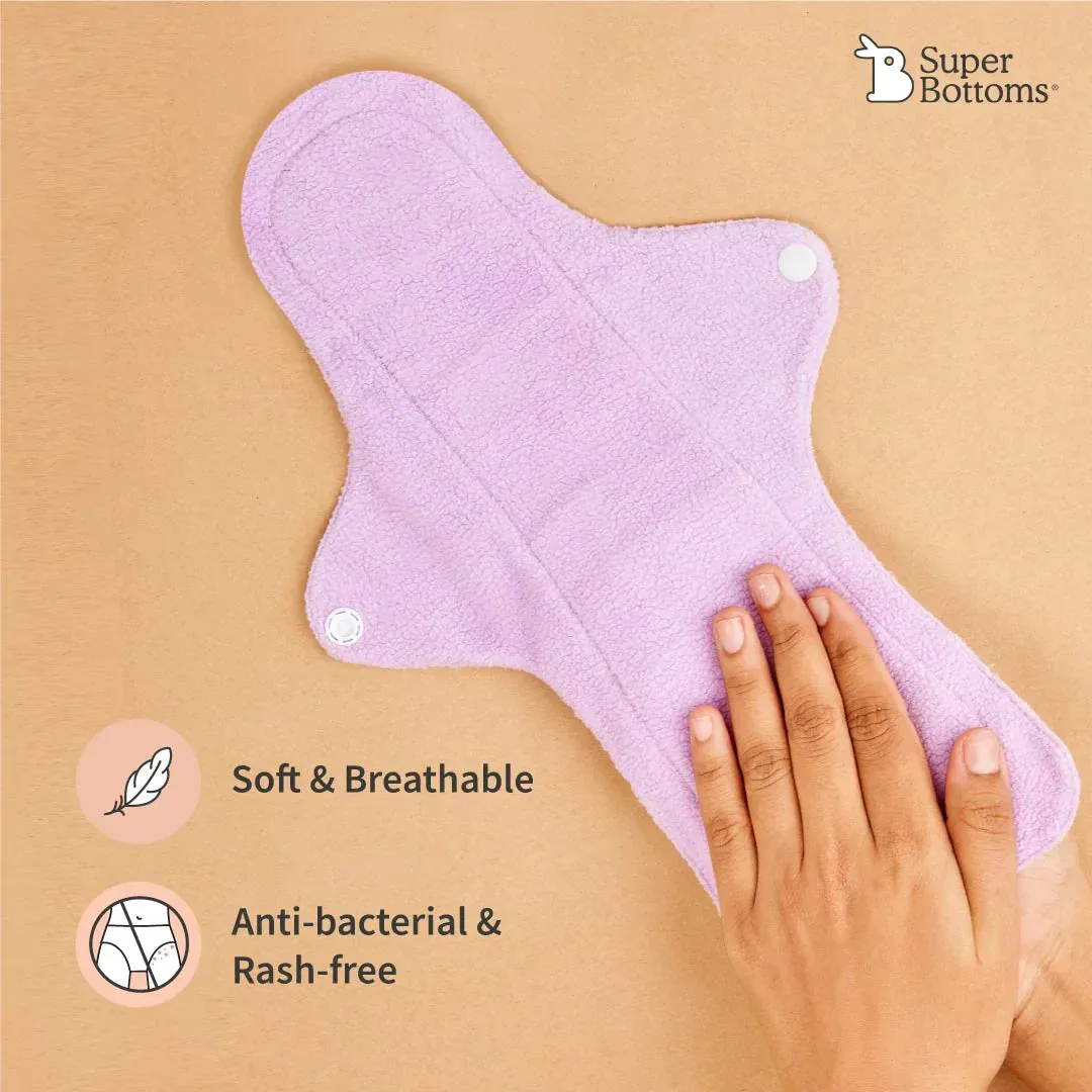 Period Underwear (Lilac) Starter Pack and 2 pack Flow Lock Cloth Pads