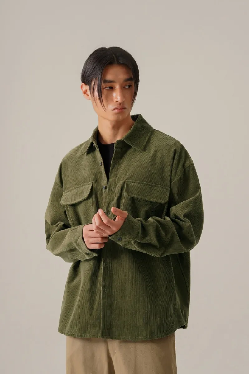 perstep  |[PERSTEP]★ENDEX CORDUROY WORK SHIRT