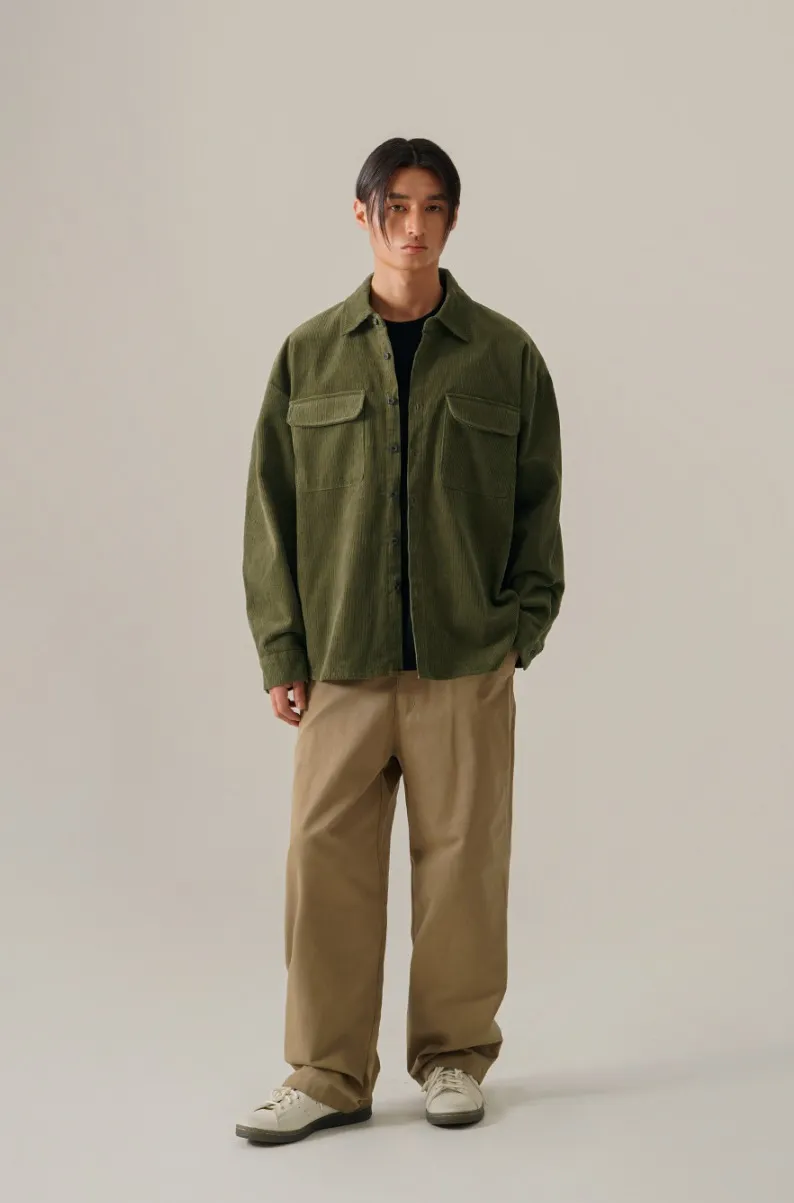 perstep  |[PERSTEP]★ENDEX CORDUROY WORK SHIRT