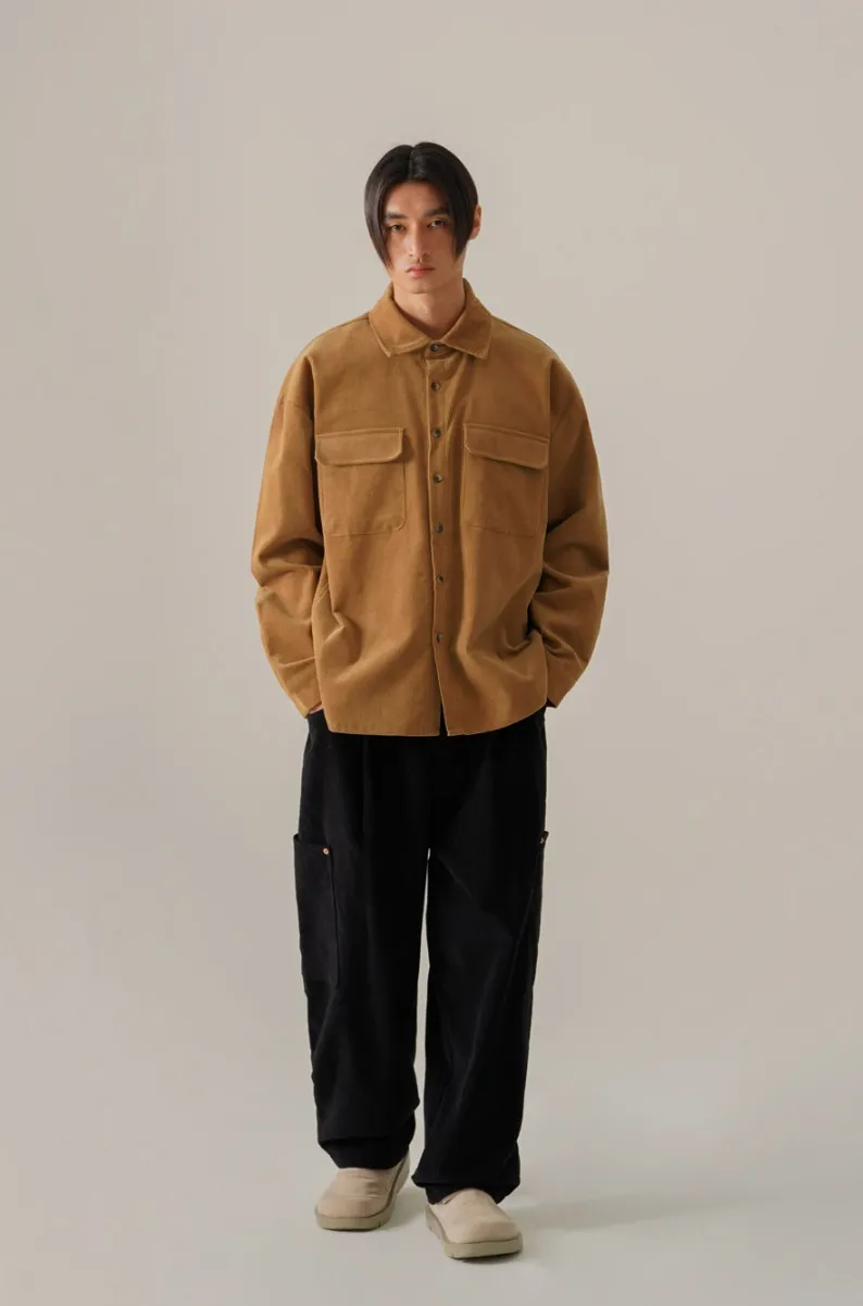 perstep  |[PERSTEP]★ENDEX CORDUROY WORK SHIRT