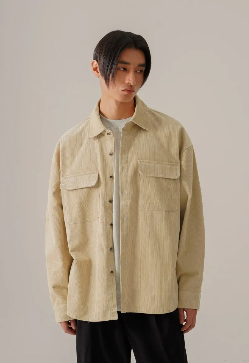 perstep  |[PERSTEP]★ENDEX CORDUROY WORK SHIRT