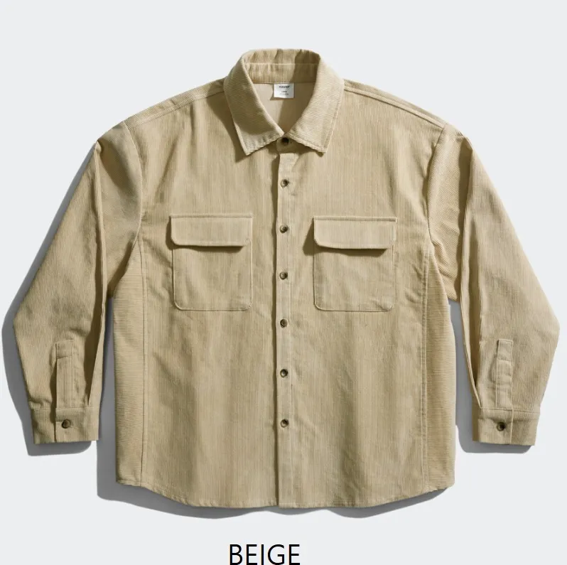 perstep  |[PERSTEP]★ENDEX CORDUROY WORK SHIRT