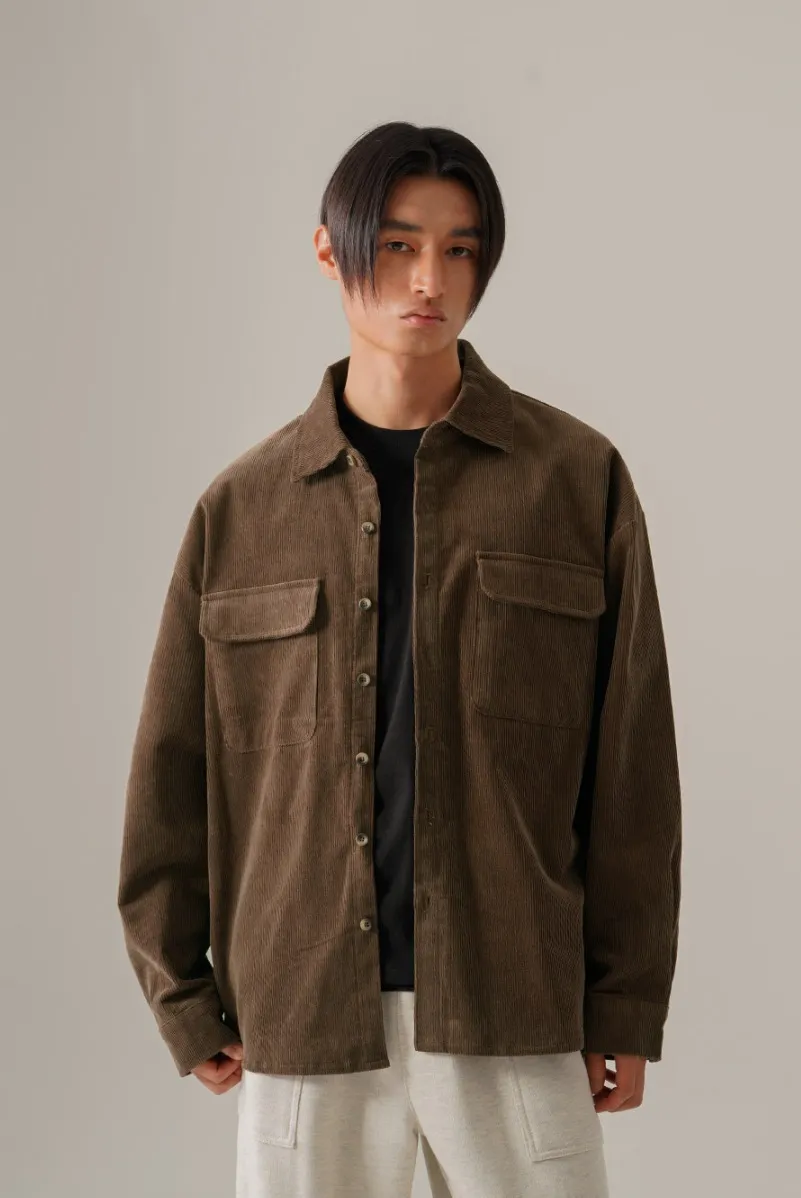 perstep  |[PERSTEP]★ENDEX CORDUROY WORK SHIRT