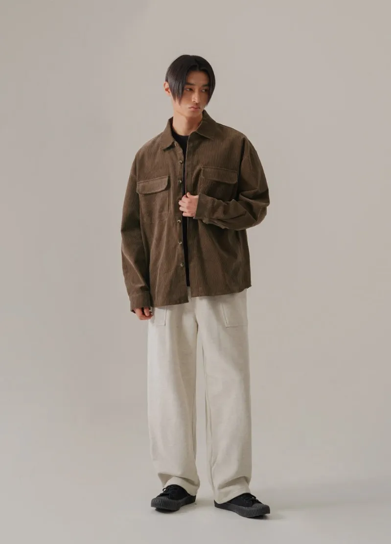 perstep  |[PERSTEP]★ENDEX CORDUROY WORK SHIRT