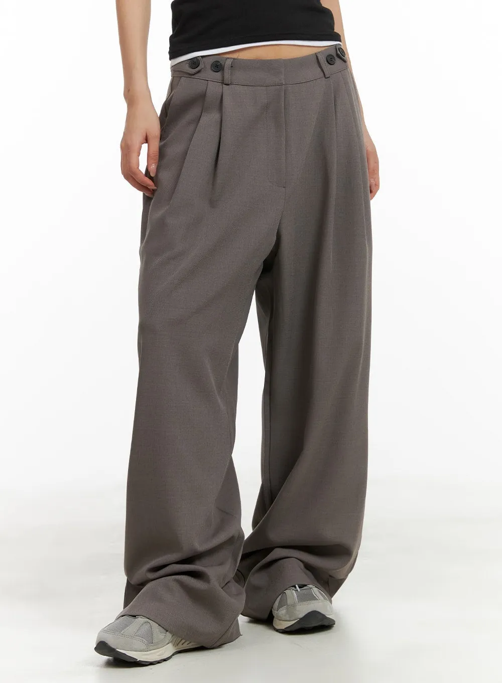 Pintuck Wide Trousers CA409