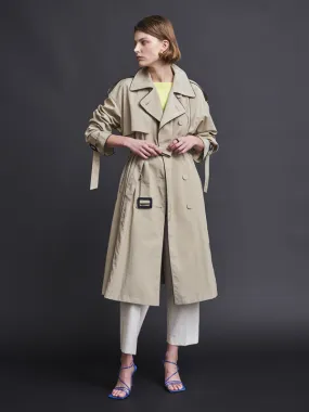 Piping Max Trench Coat - Beige