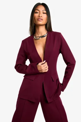 Plunge Tailored Blazer