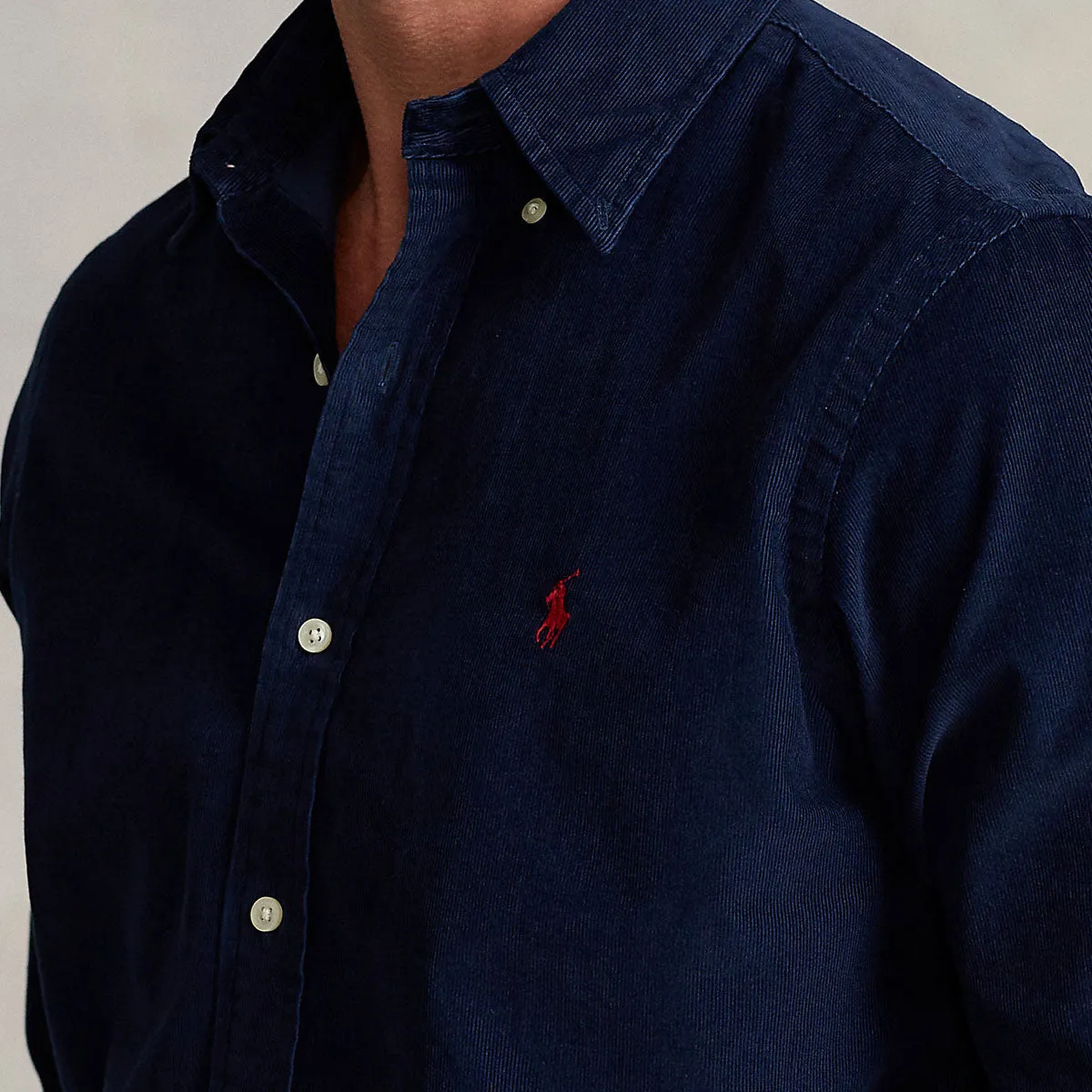 Polo Ralph Lauren - Slim Fit Corduroy Shirt in Navy