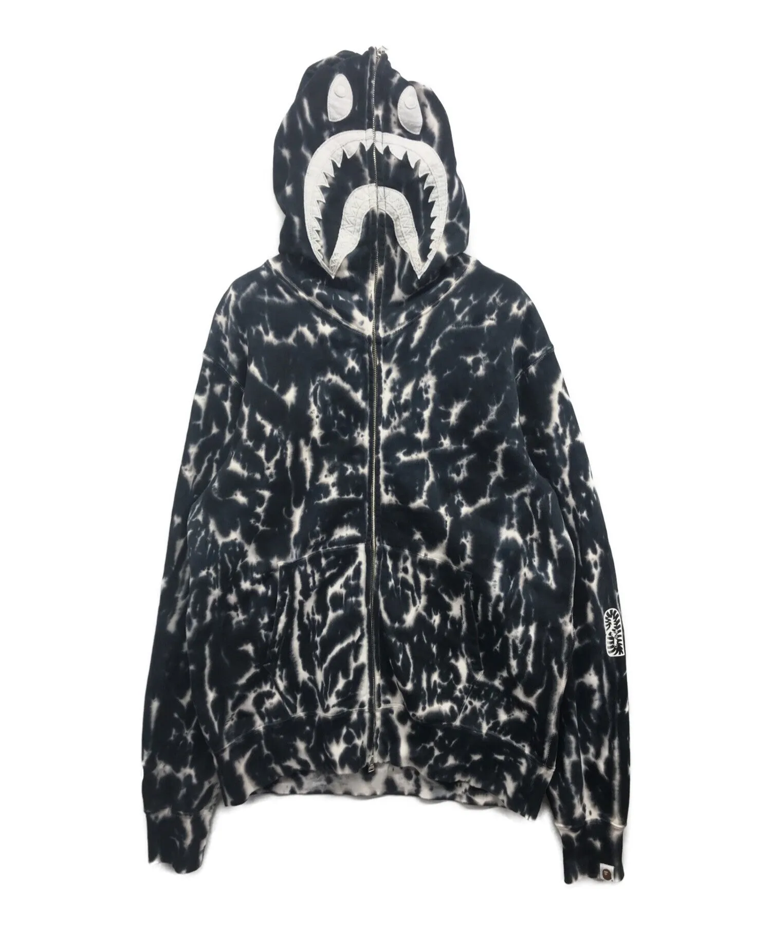 [Pre-owned] A BATHING APE Tie-dye shark parka 001zpf301019x