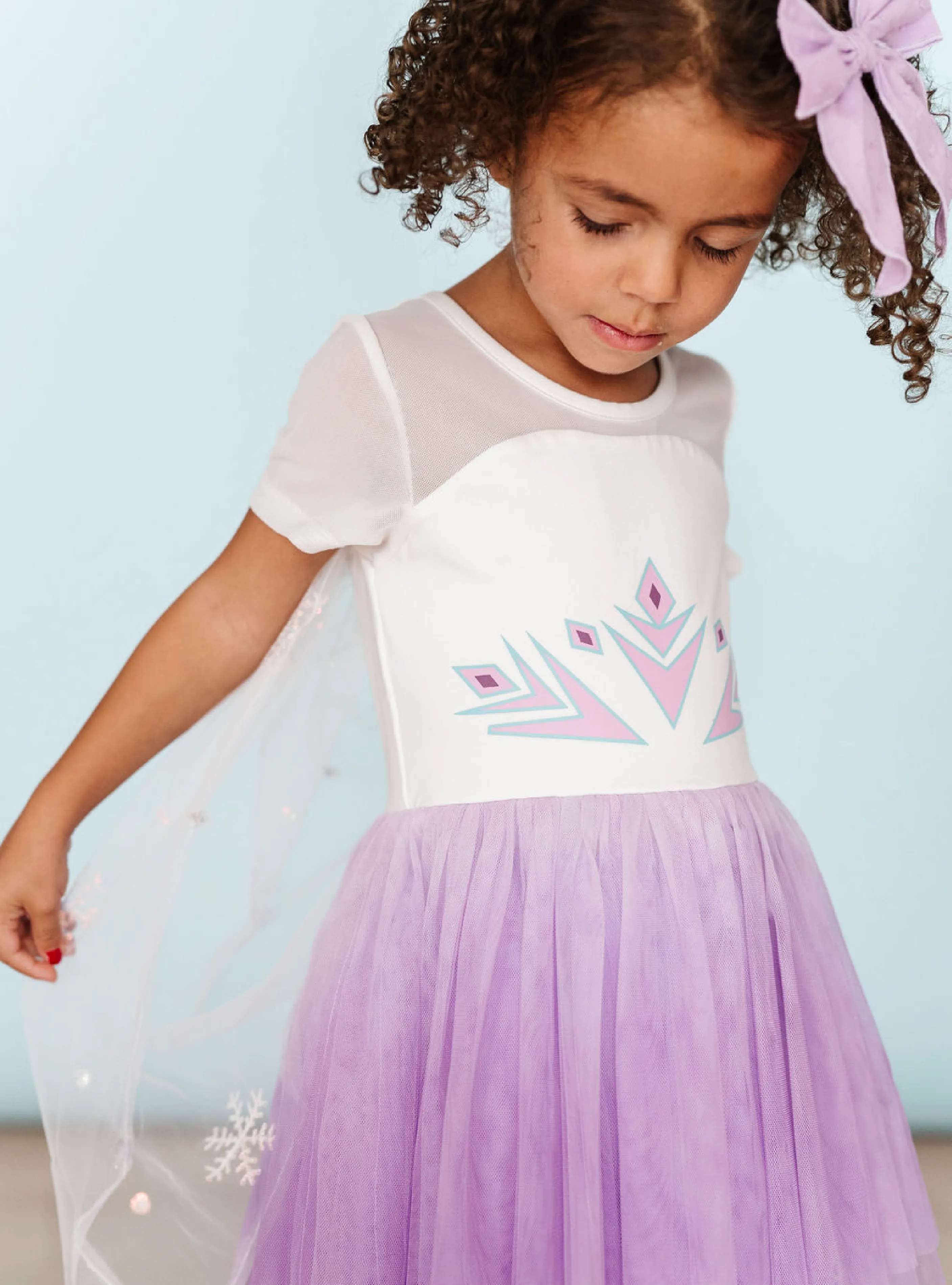 PREORDER - Shimmery Snowflake Princess Dress