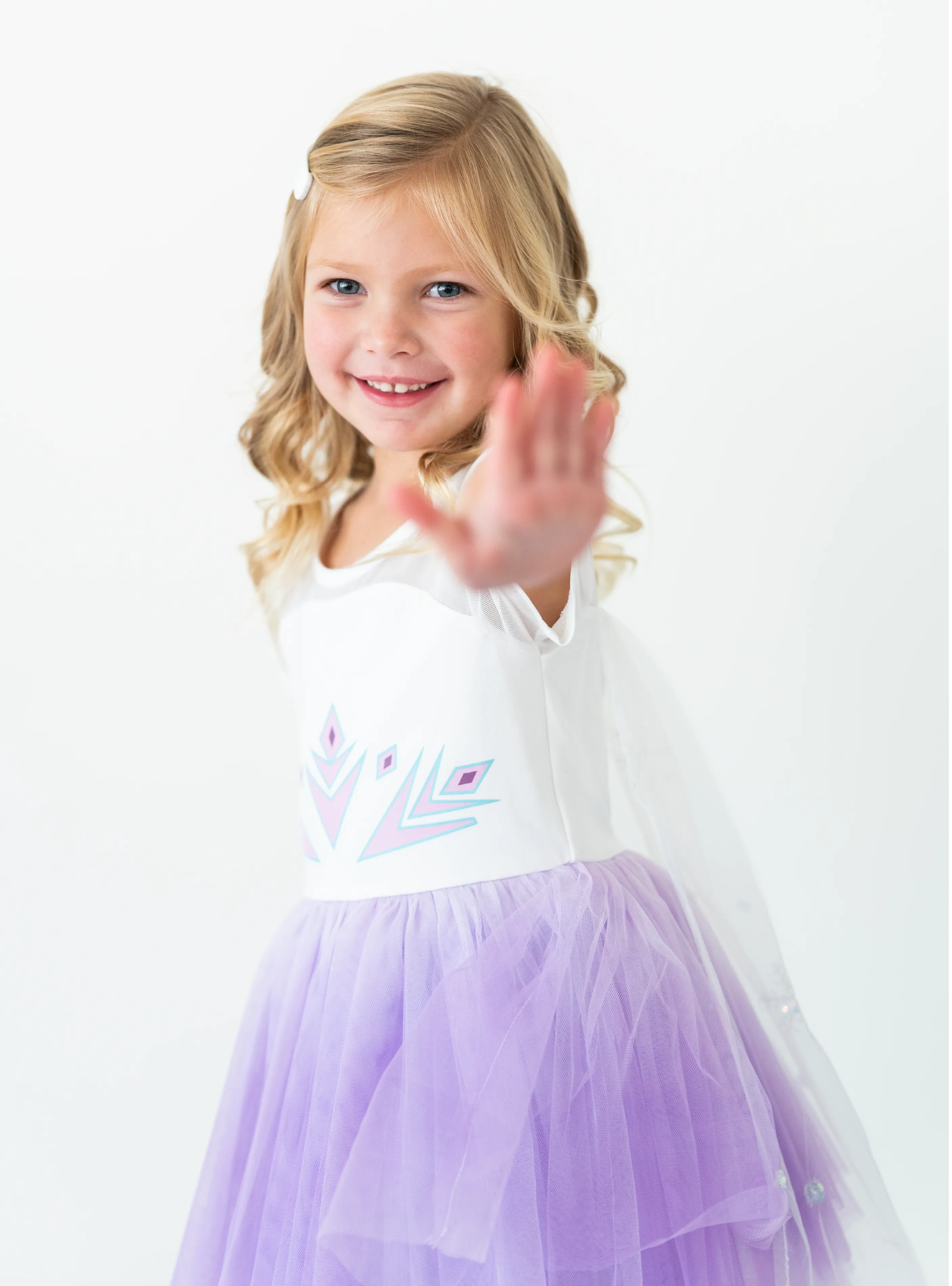 PREORDER - Shimmery Snowflake Princess Dress