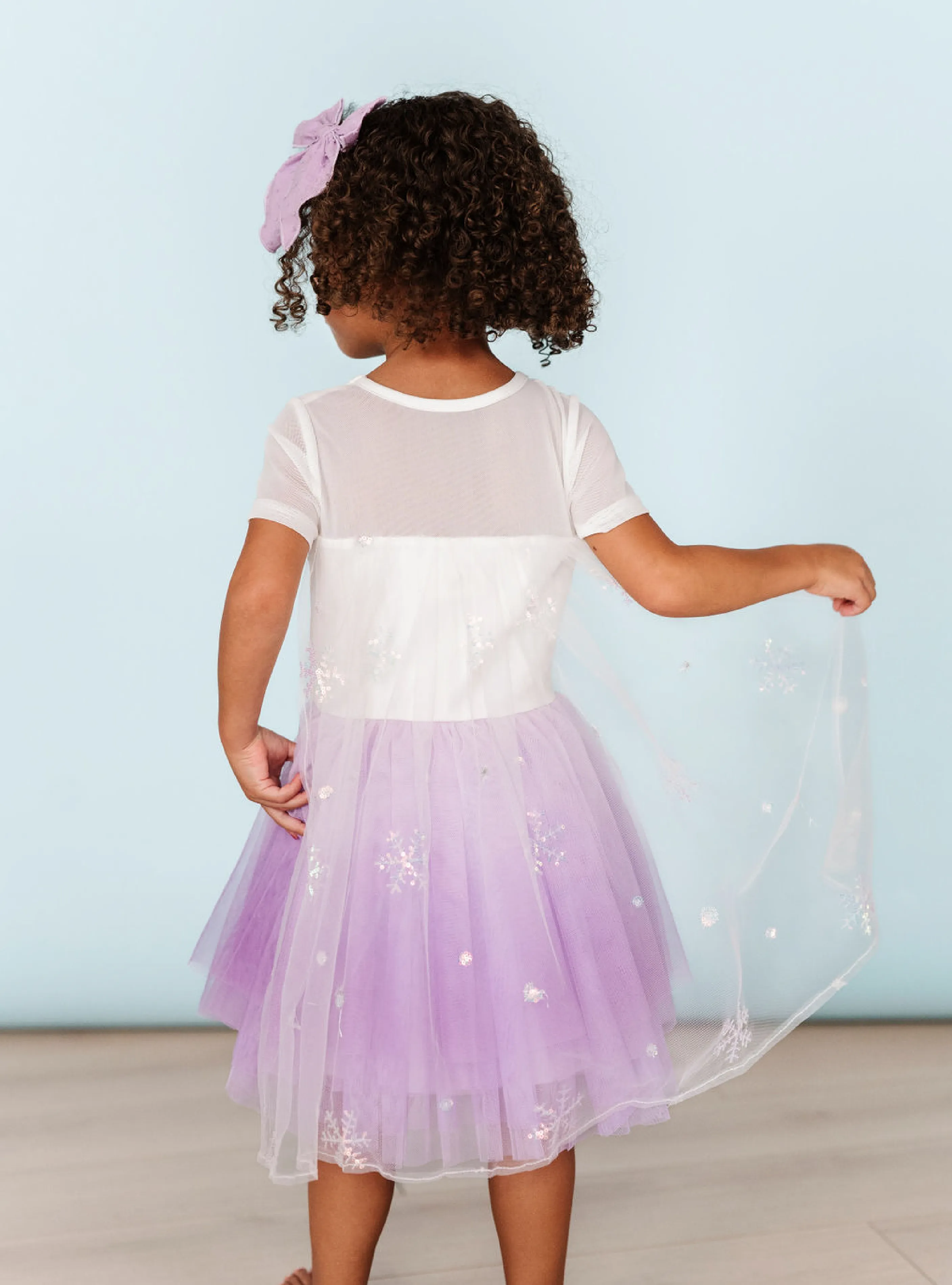 PREORDER - Shimmery Snowflake Princess Dress