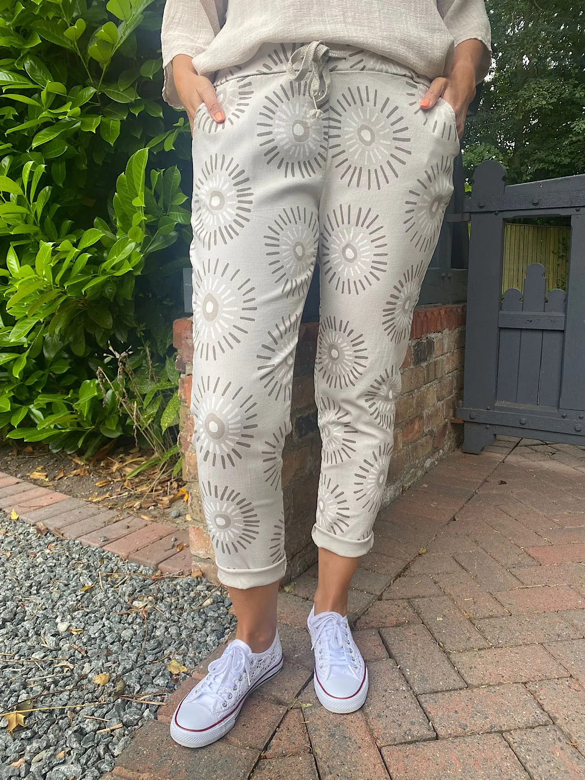 Printed Magic Cargo Trousers