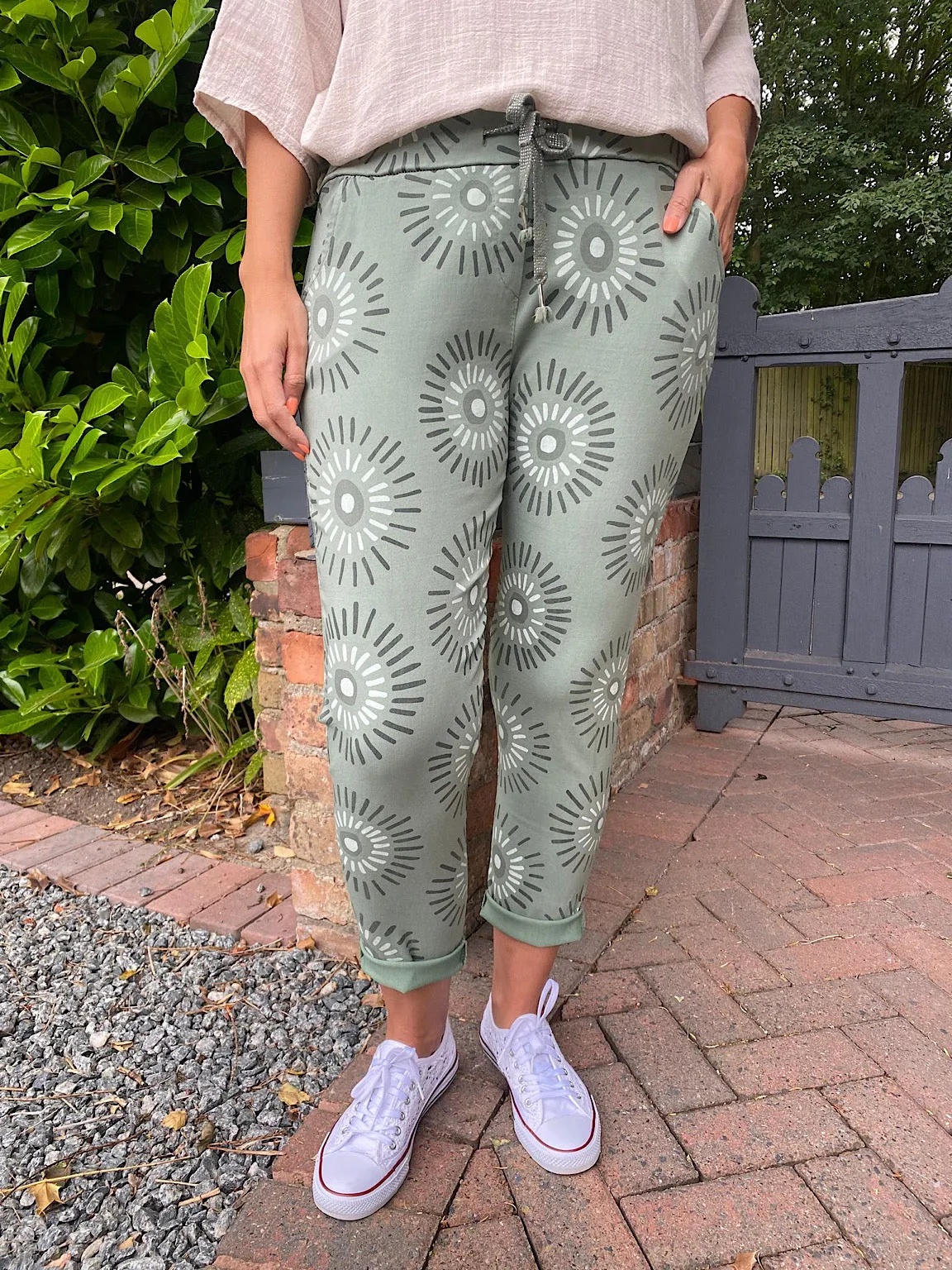 Printed Magic Cargo Trousers