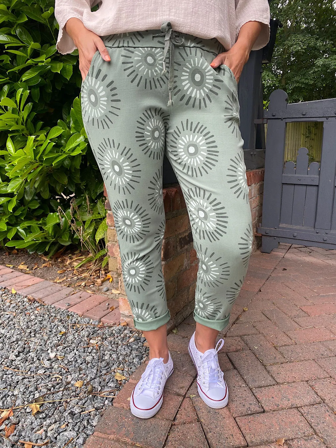 Printed Magic Cargo Trousers