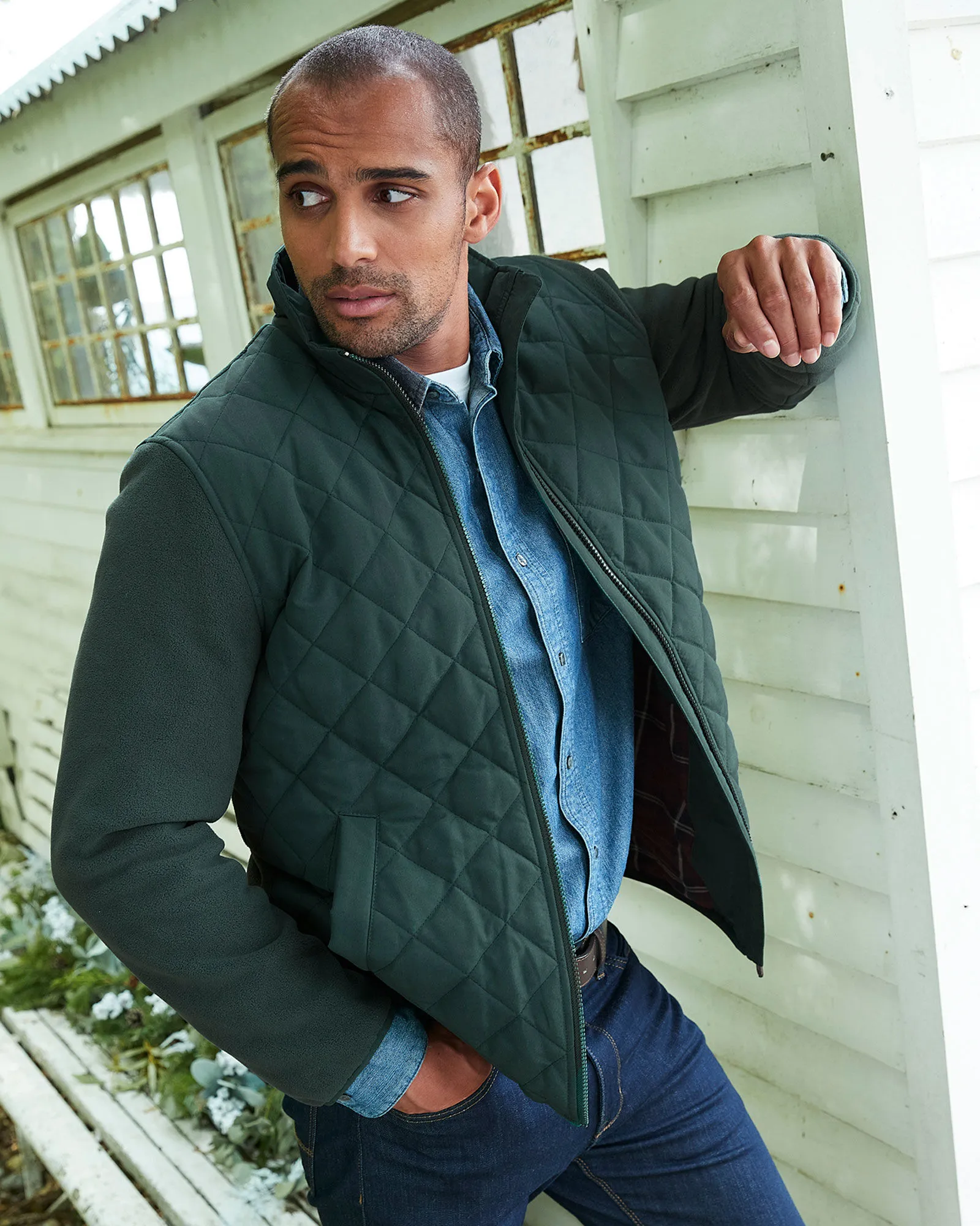 Quilted Fleece Jacket