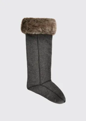 Raftery Ladies Faux Fur Boot Liners - Elk