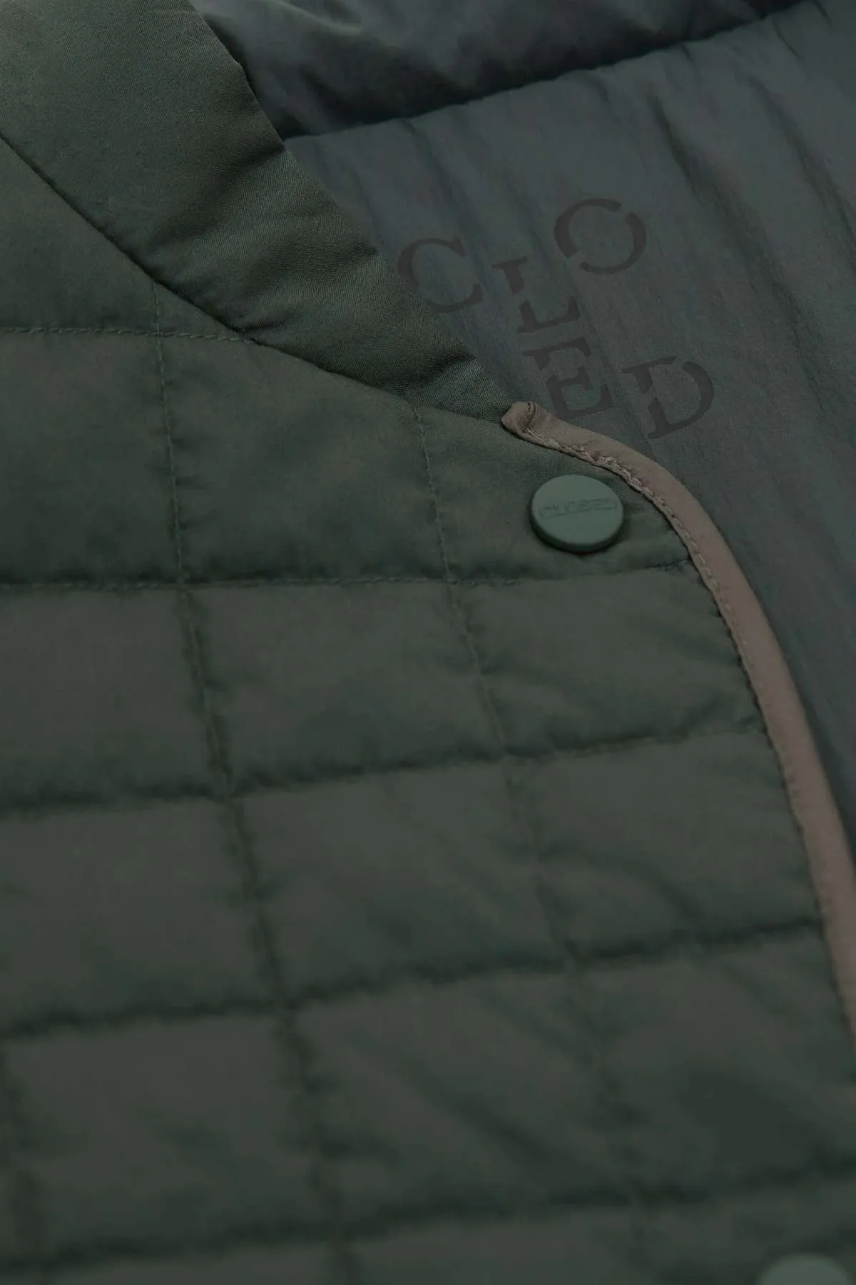 Reversible Quilted Coat - Pini Green