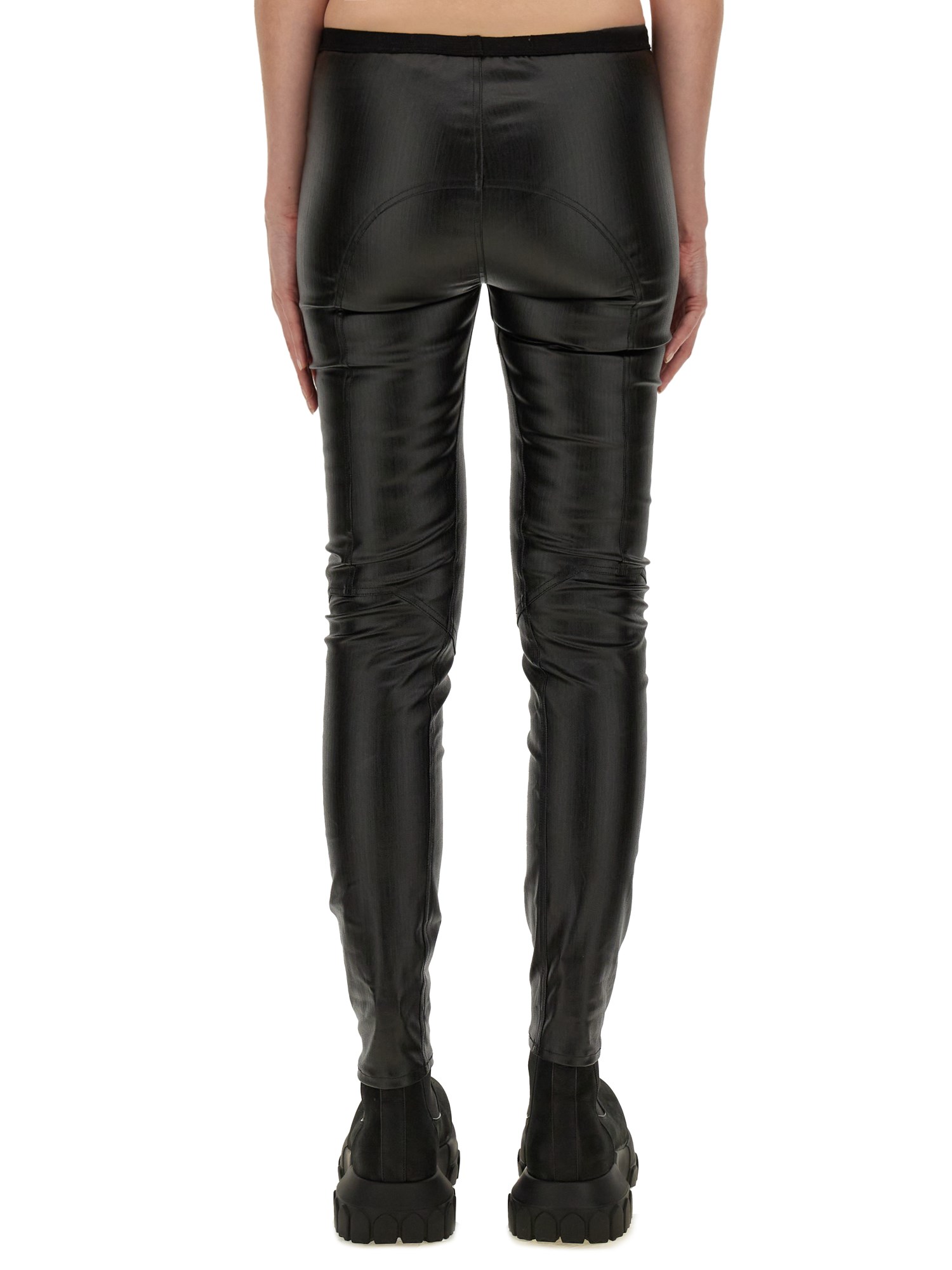 RICK OWENS    COTTON DENIM LEGGINGS