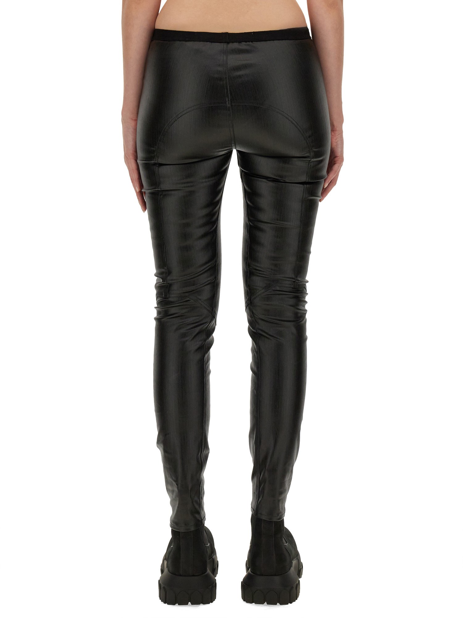 RICK OWENS    COTTON DENIM LEGGINGS