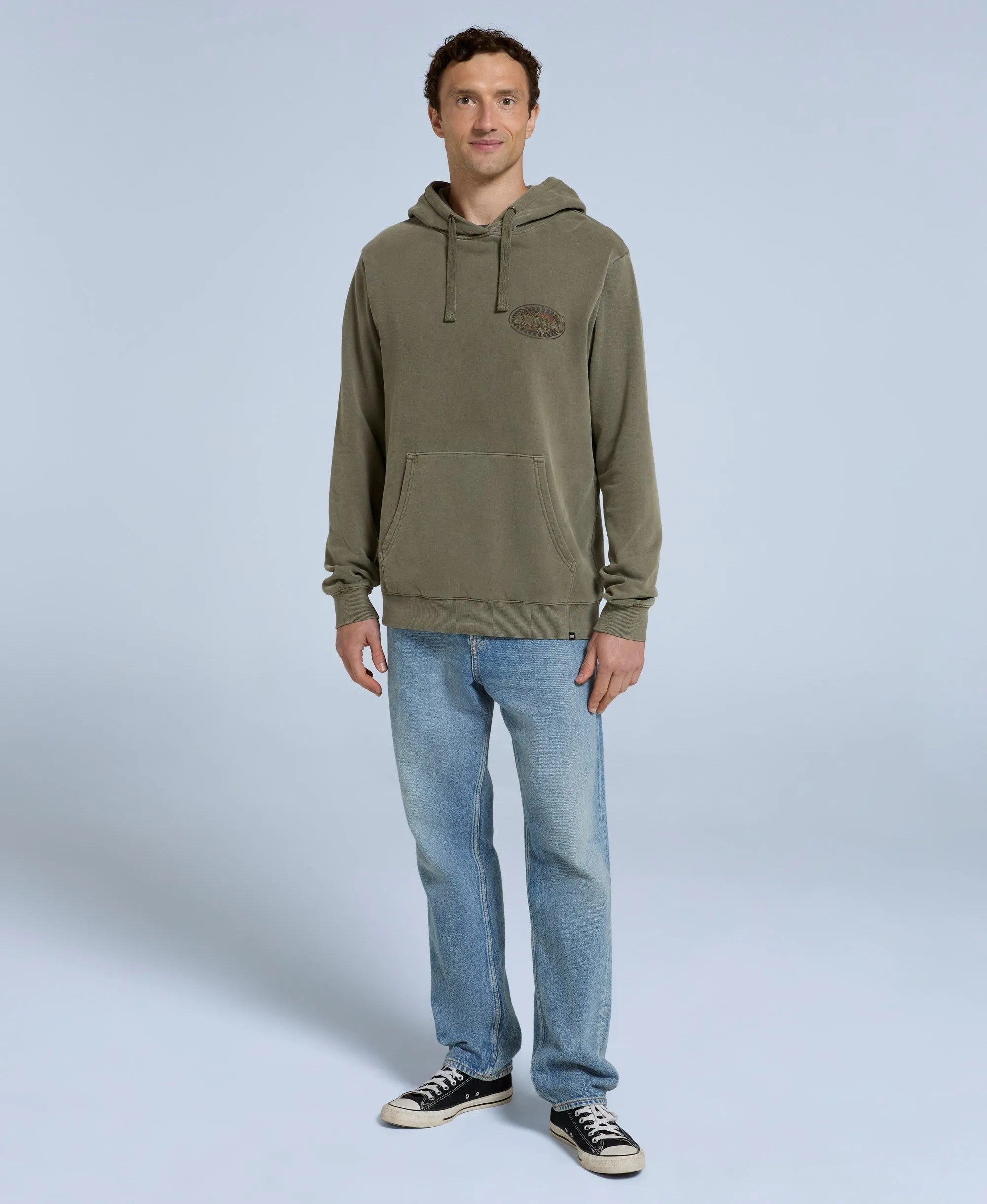 River Mens Hoodie - Khaki