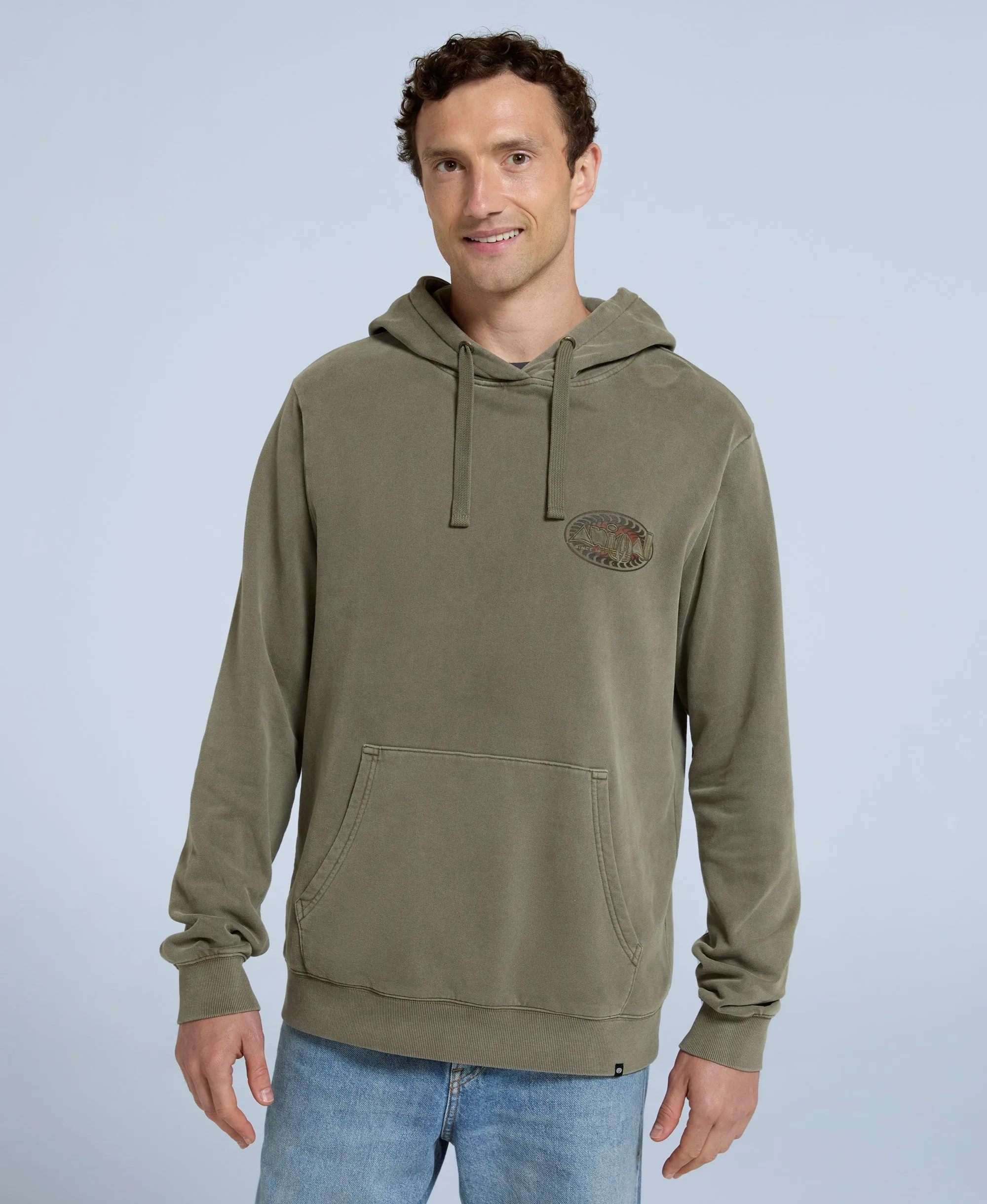 River Mens Hoodie - Khaki