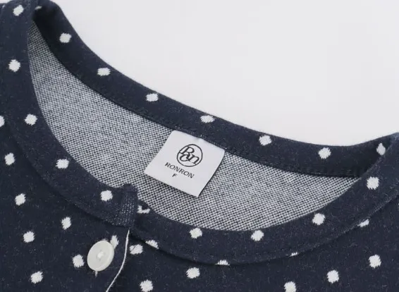 RONRON  |Plain Cotton Logo Cardigans