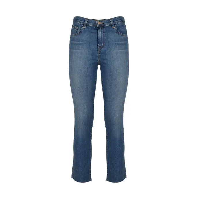 RUBY JEANS HIGH RISE CROP CIGARETTE Woman Medium denim